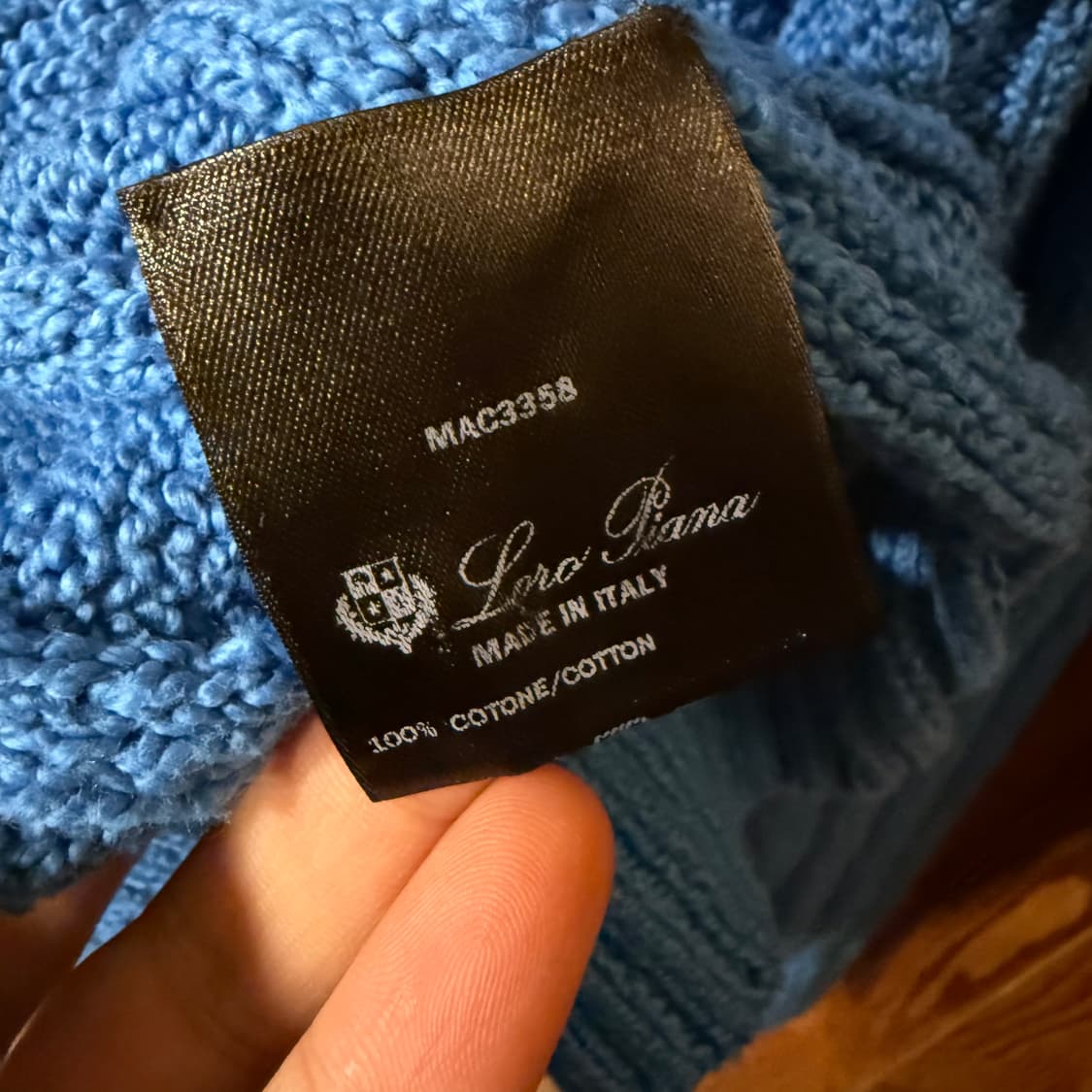 로로피아나 케이블 니트 스웨터 판매 합니다. 상품이미지4