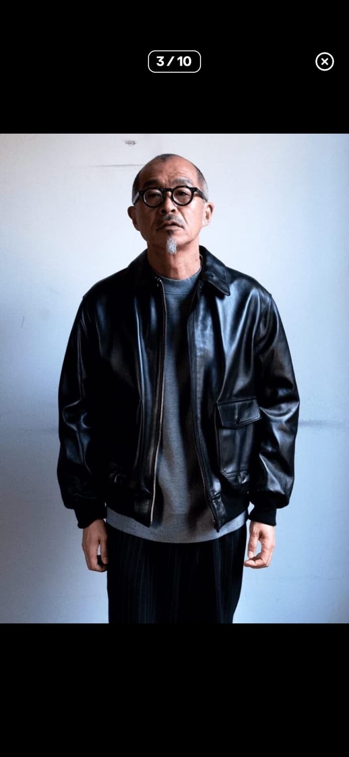 LOEFF A-2 레더자켓 블랙 1 사이즈/S 유니섹스제품 상품이미지3