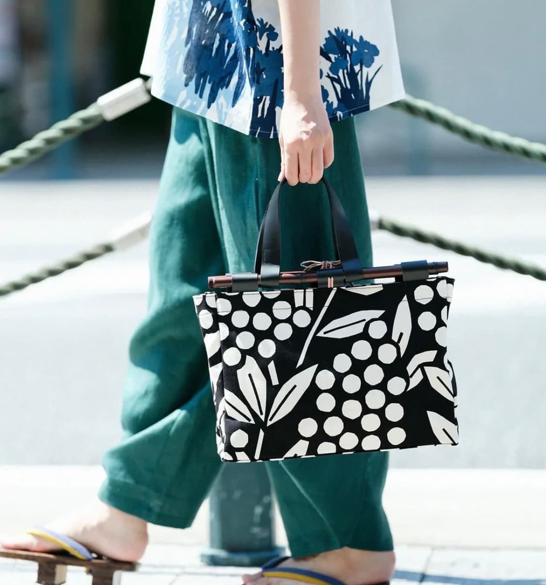 소우소우(sousou) 대나무손잡이 토트백 - [쇼핑백포함] 상품이미지8