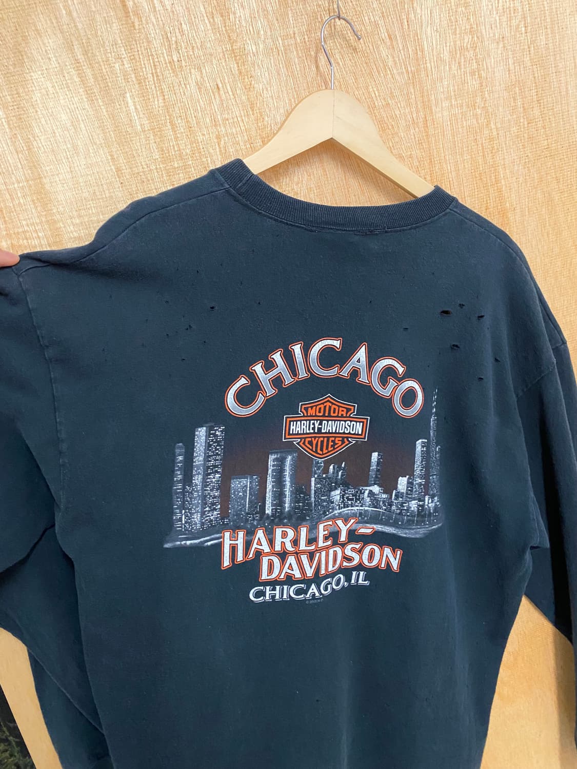 00s HARLEY DAVIDSON destroyed t-shirt 상품이미지8