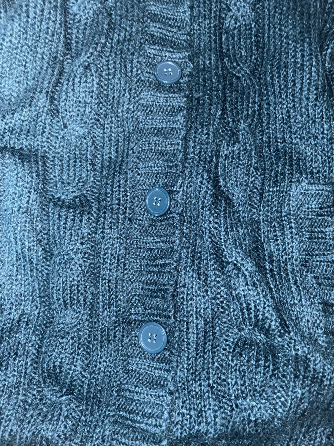 케이블 니트 퍼 후드 가디건 상품이미지3