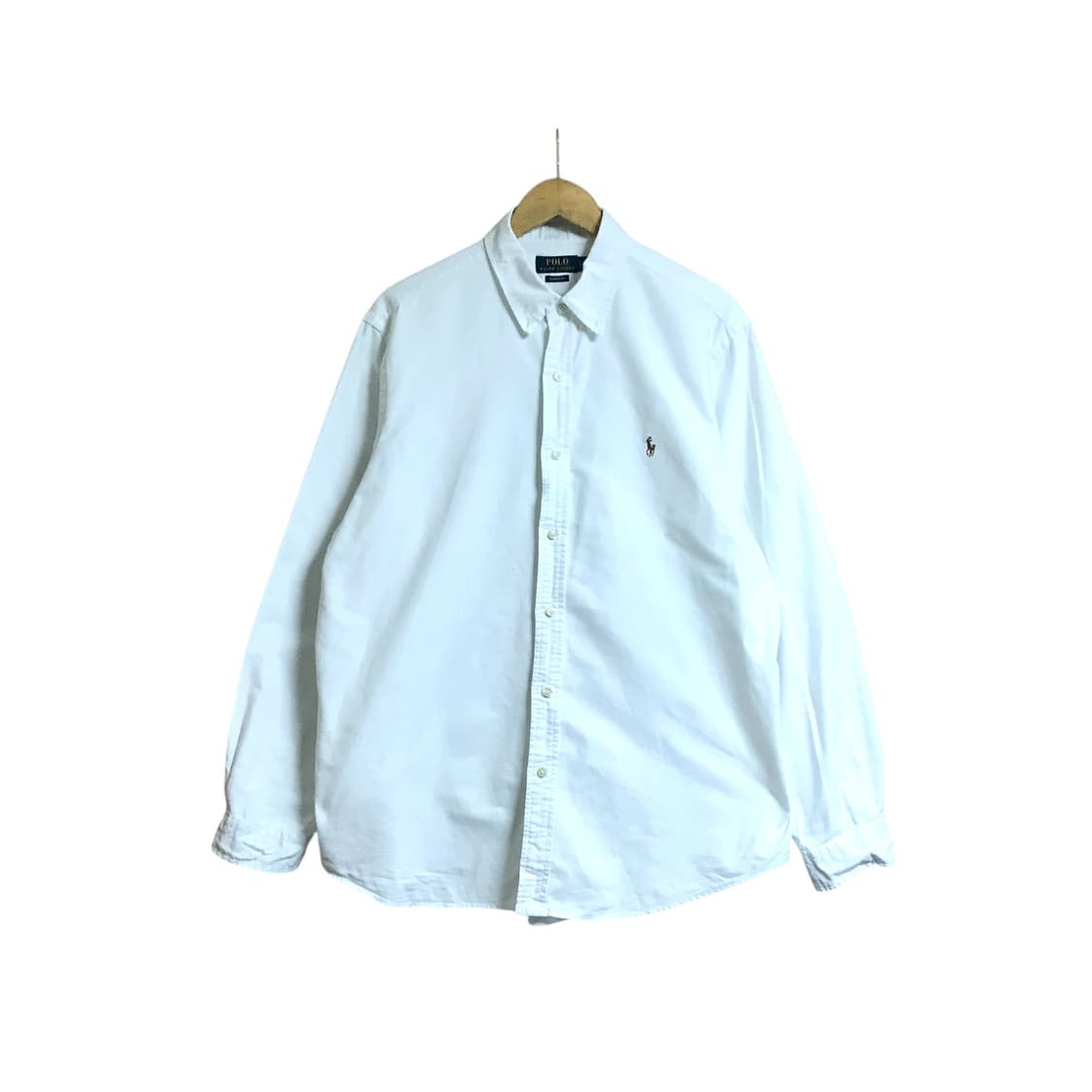 폴로 큐알정품 옥스퍼드 흰색셔츠 (실제론 아예 흰색 입니다) 상품이미지2