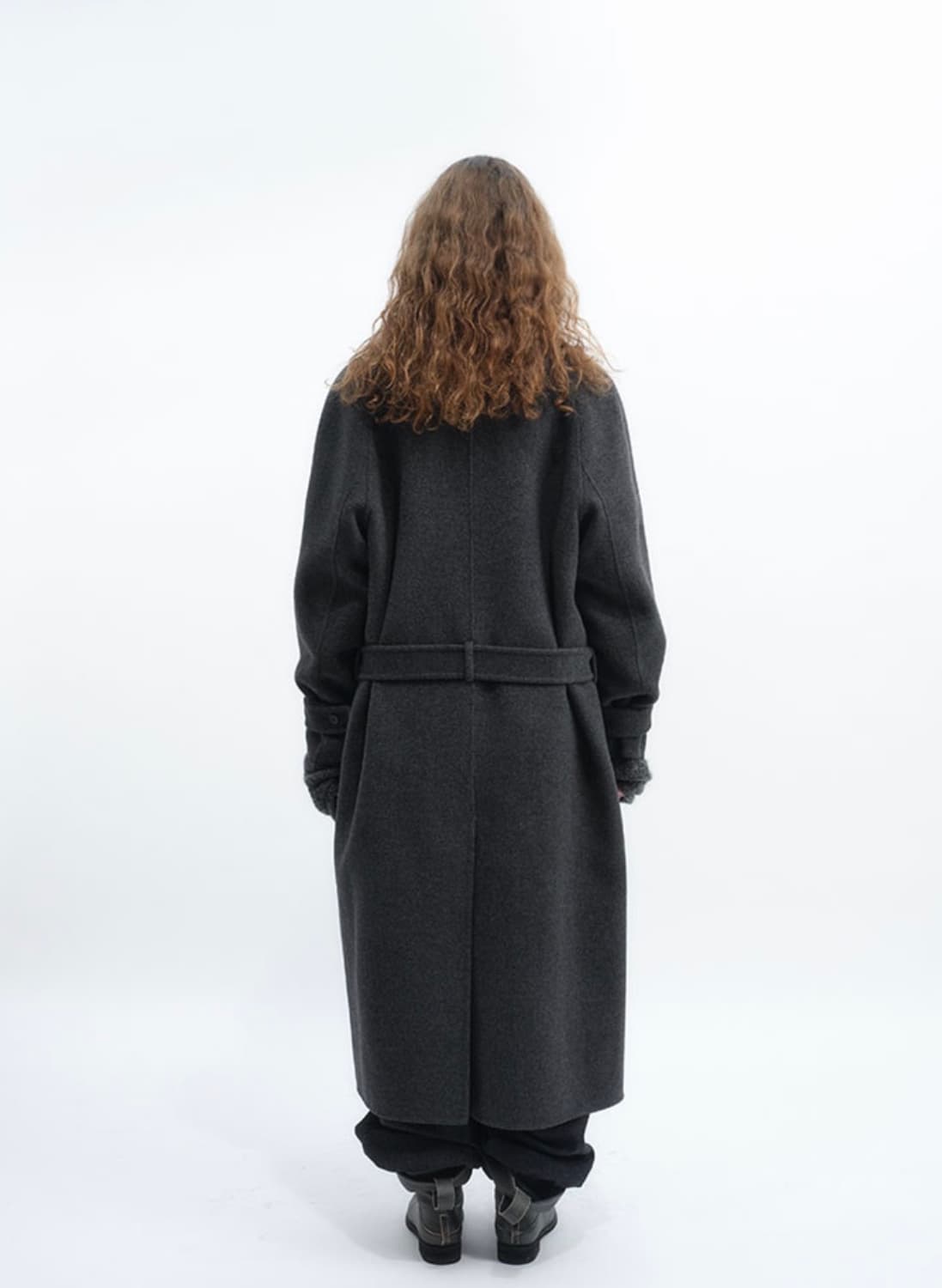 Repos wool raglan handmade coat (챠콜) 상품이미지3