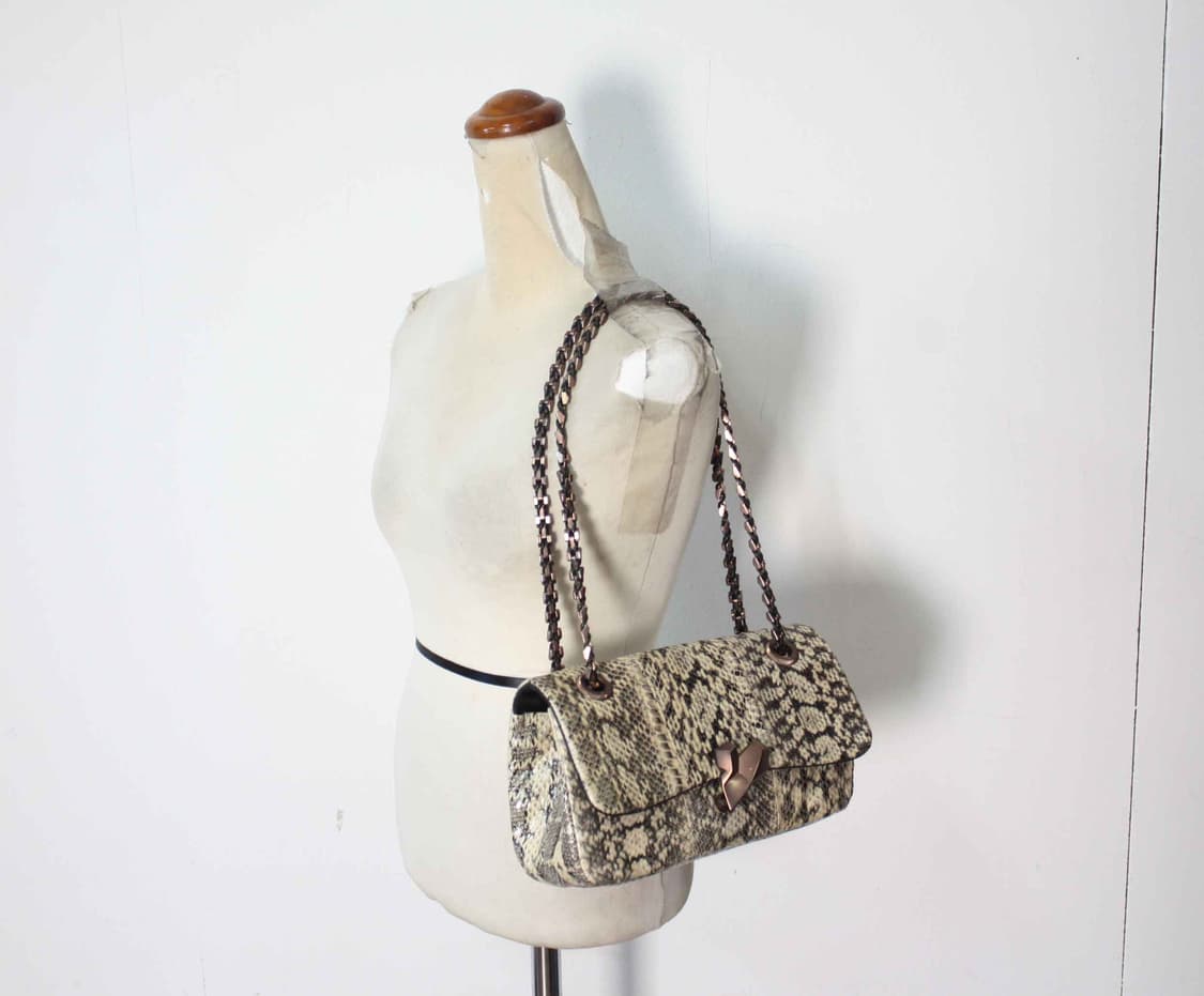 B-10519/랑방 정품 여성용 파이톤 체인 숄더백 상품이미지1