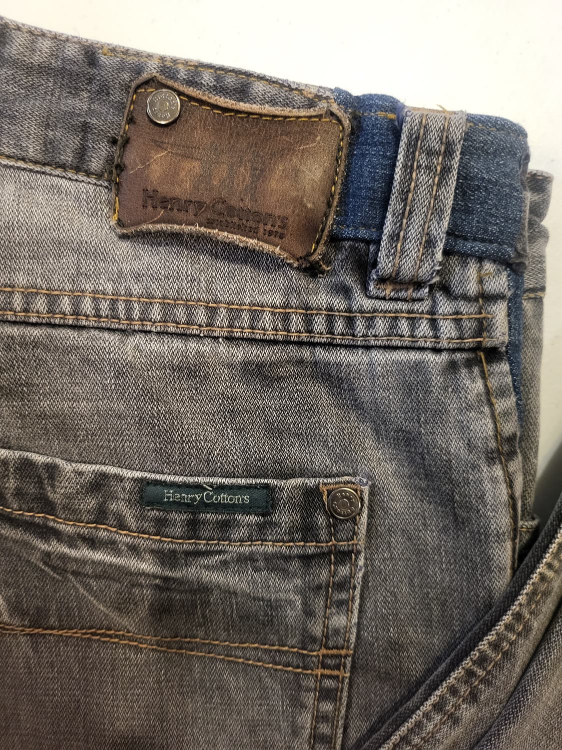 헨리코튼 워싱 데님 청바지 31인치 기장104 상품이미지2