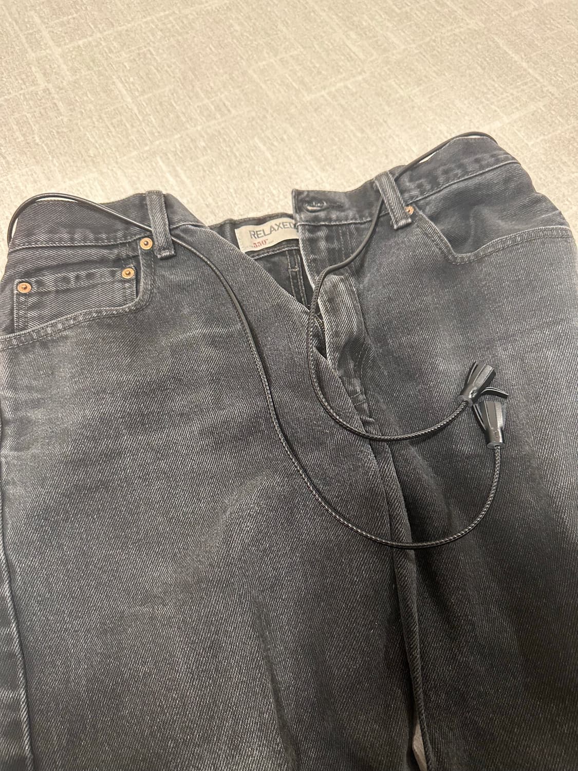 올드조[OLD JOE]레더 스트링벨트 [OS] 새상품 상품이미지2