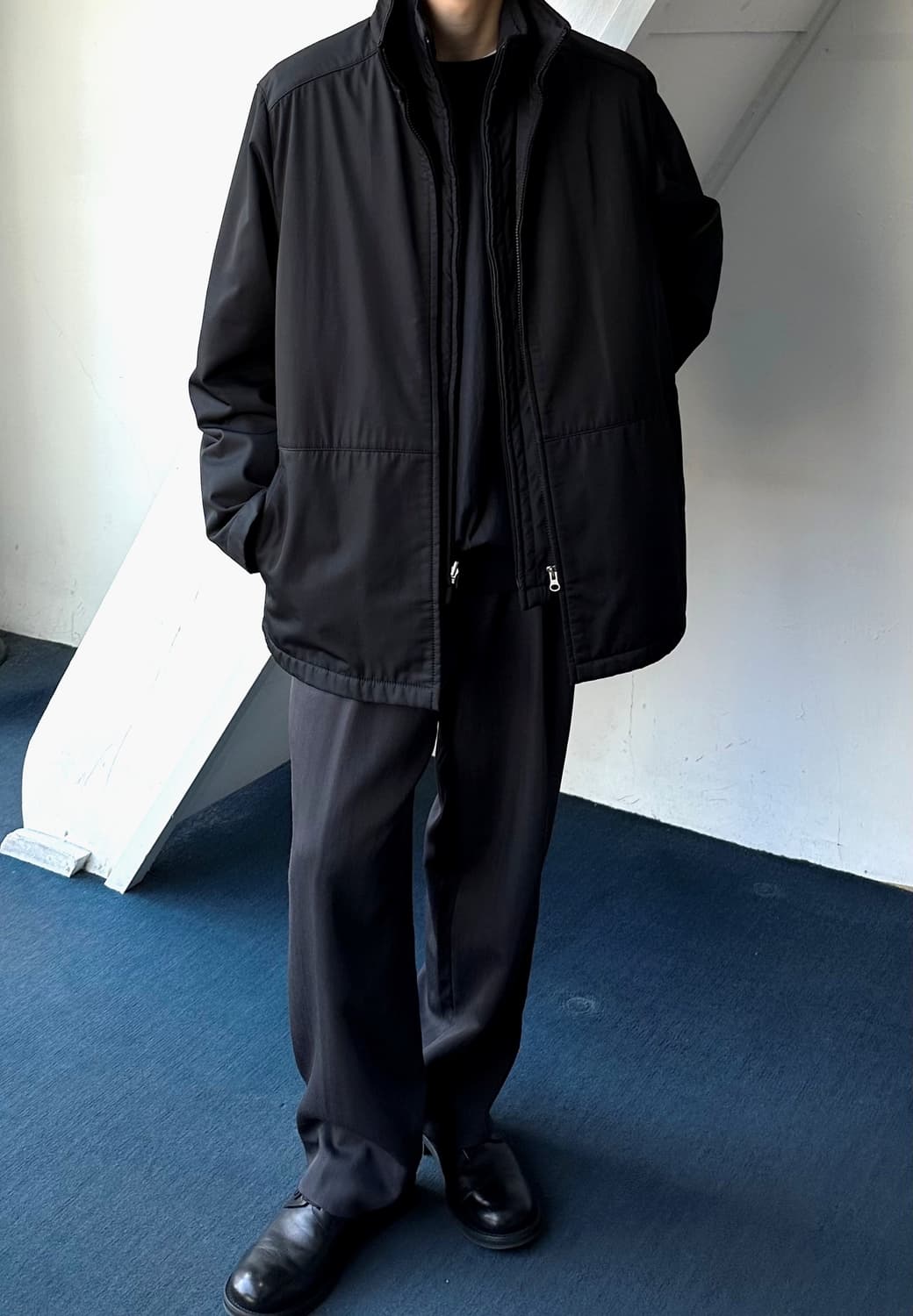 3way stand collar mild touch mid jacket 상품이미지9