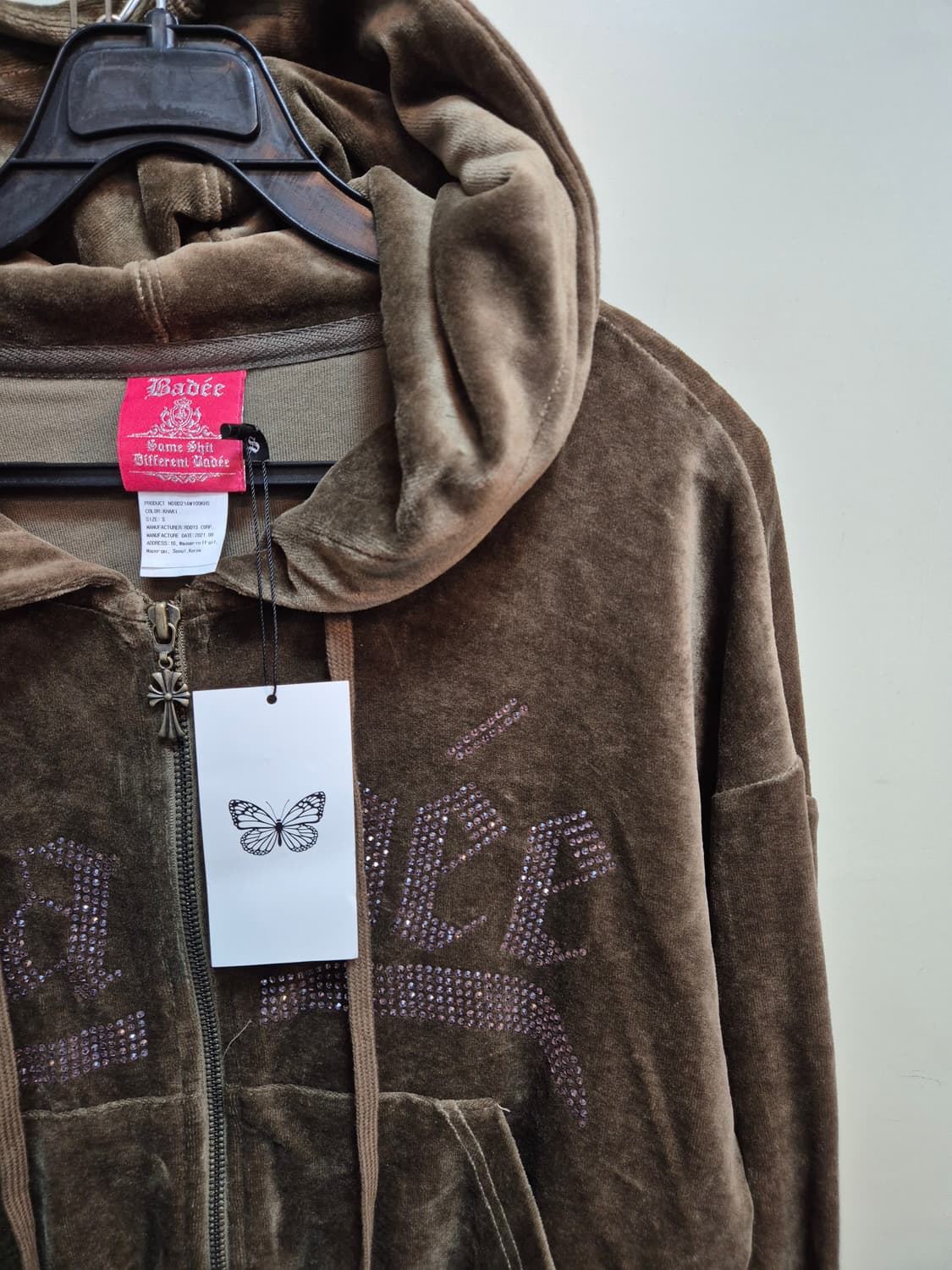 배디 벨벳 후드(새상품) 상품이미지2