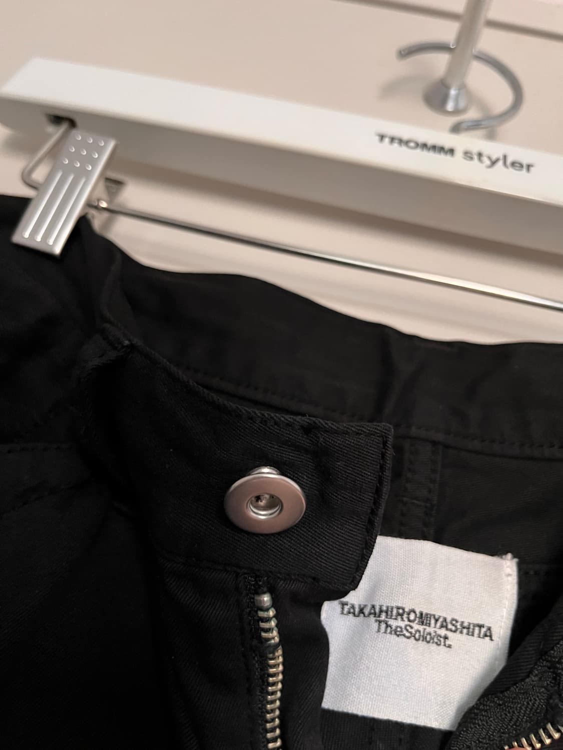 [30] 솔로이스트 블랙 코튼 팬츠 상품이미지4