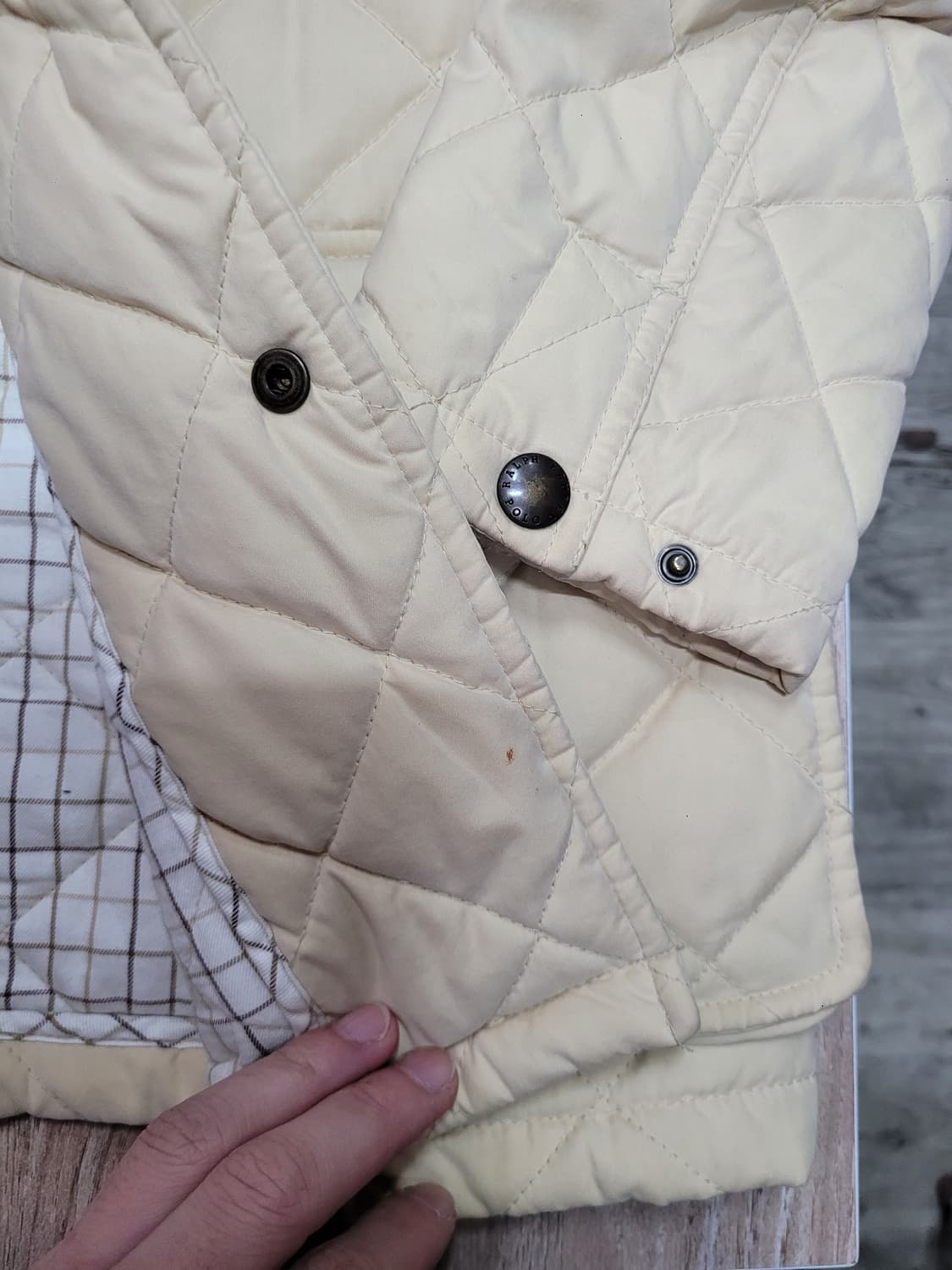 Polo 폴로 랄프로렌 아메카지 아이보리 퀄팅 자켓 상품이미지10
