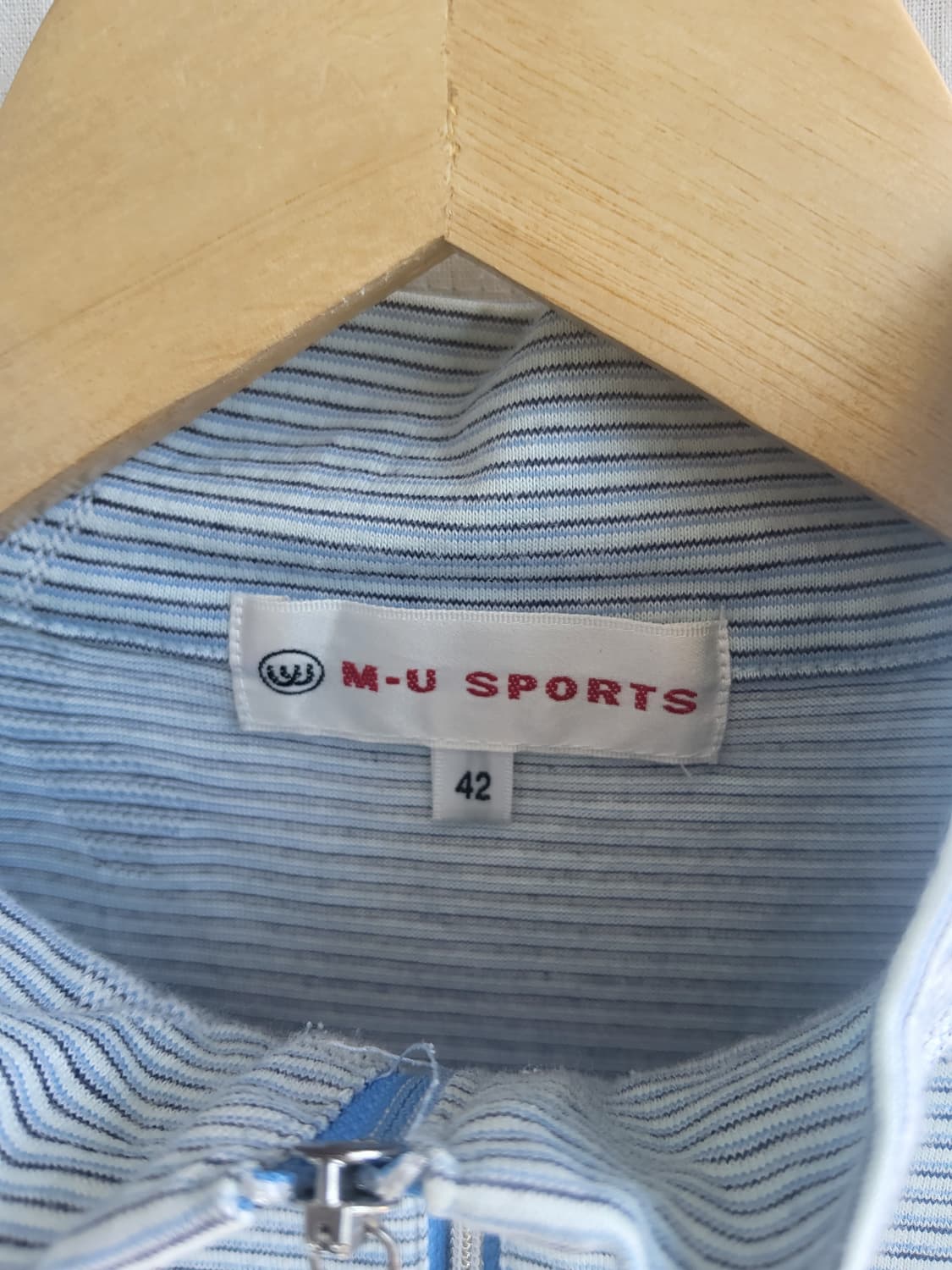 MU스포츠 여성 반집업 반팔 티셔츠 M사이즈 상품이미지5