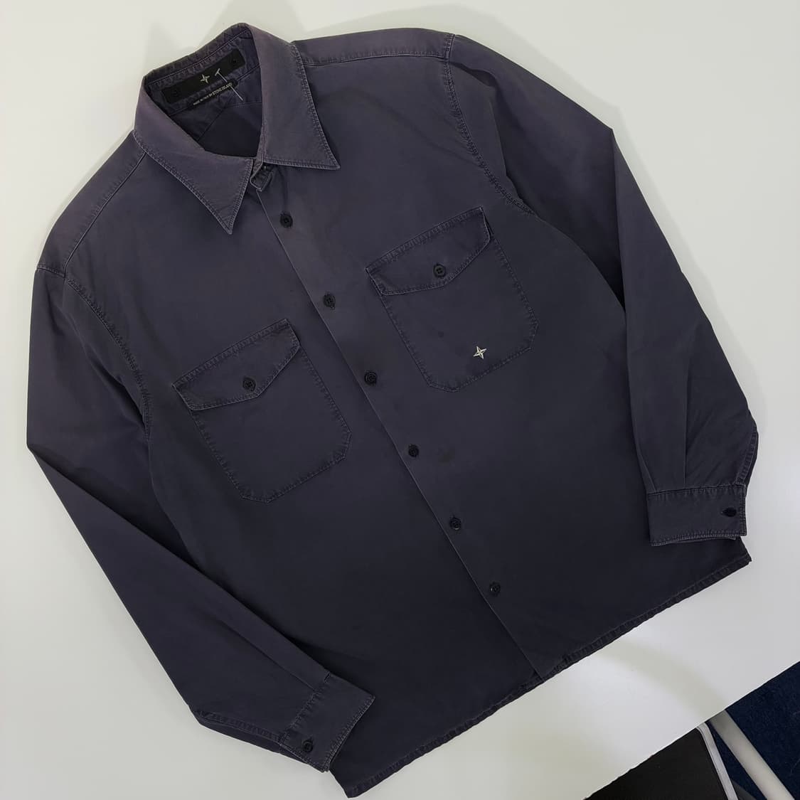 Stone island  스톤 아일랜드 90,s og 다이워시드 셔츠 상품이미지2