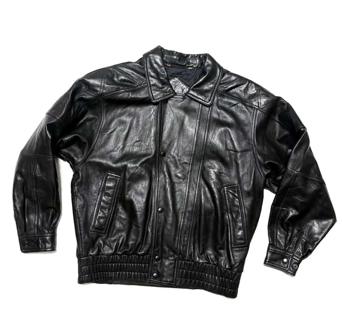 Happy - 레더 봄버 자켓 상품이미지1