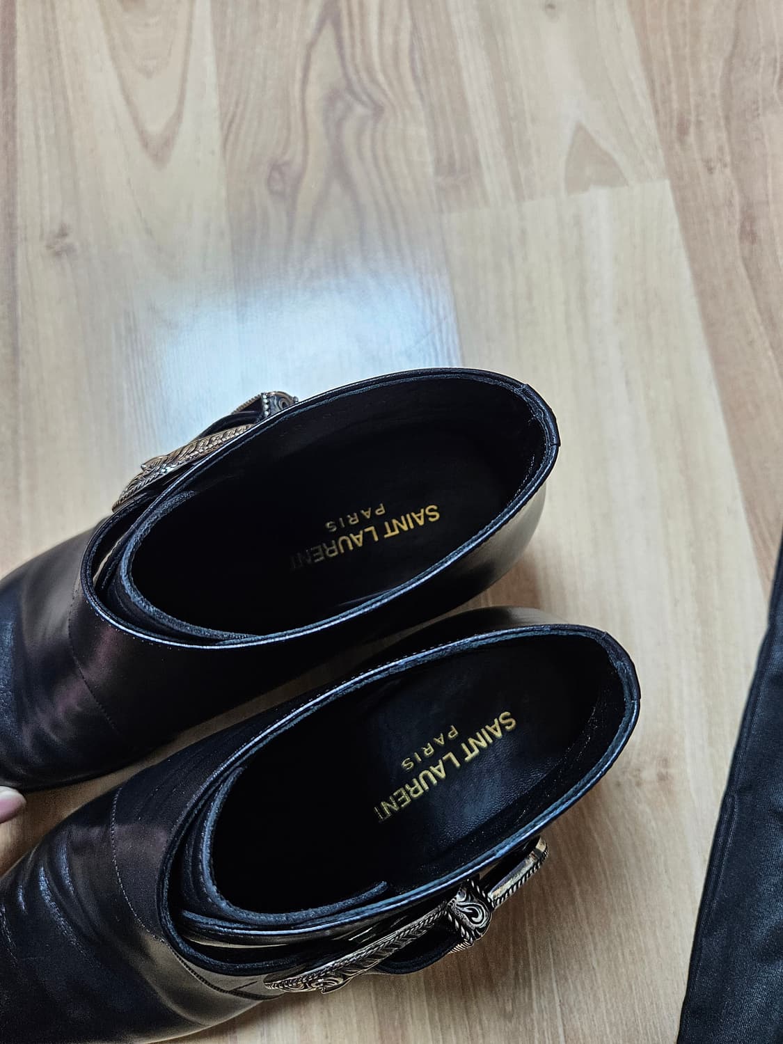 생로랑 덕키스 웨스턴 부츠 블랙 상품이미지5