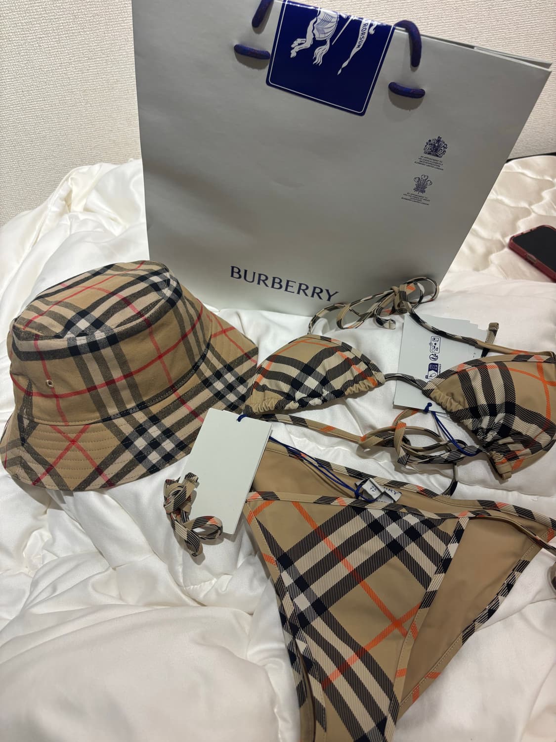 버버리 비키니 세트 상품이미지1