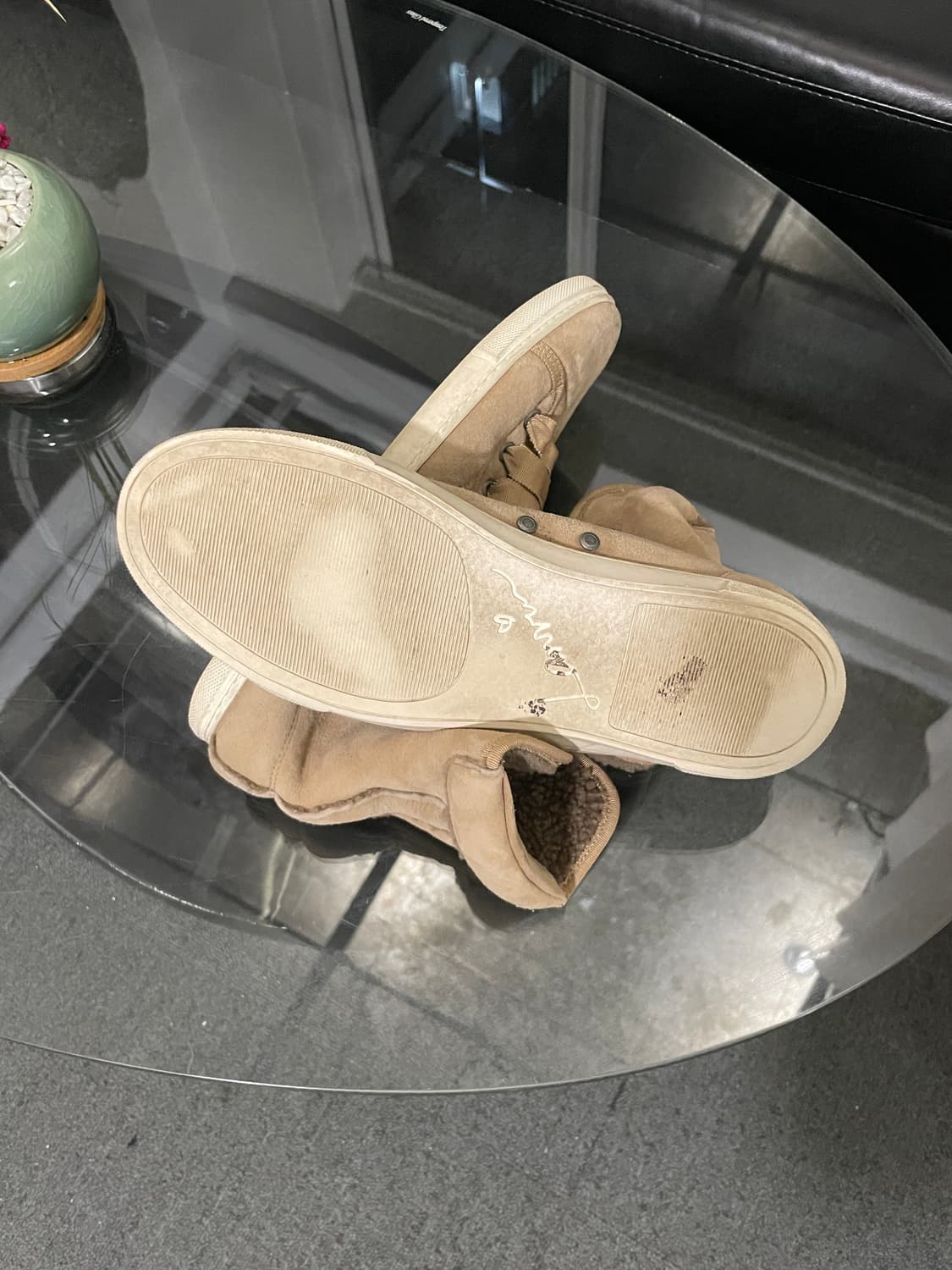 Lanvin suede high top sneakers 상품이미지3