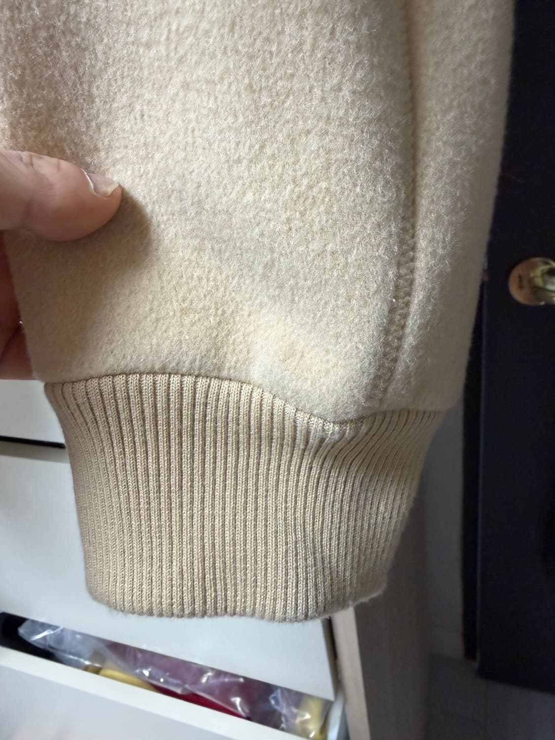 세터 바시티 베이지 XL 상품이미지4