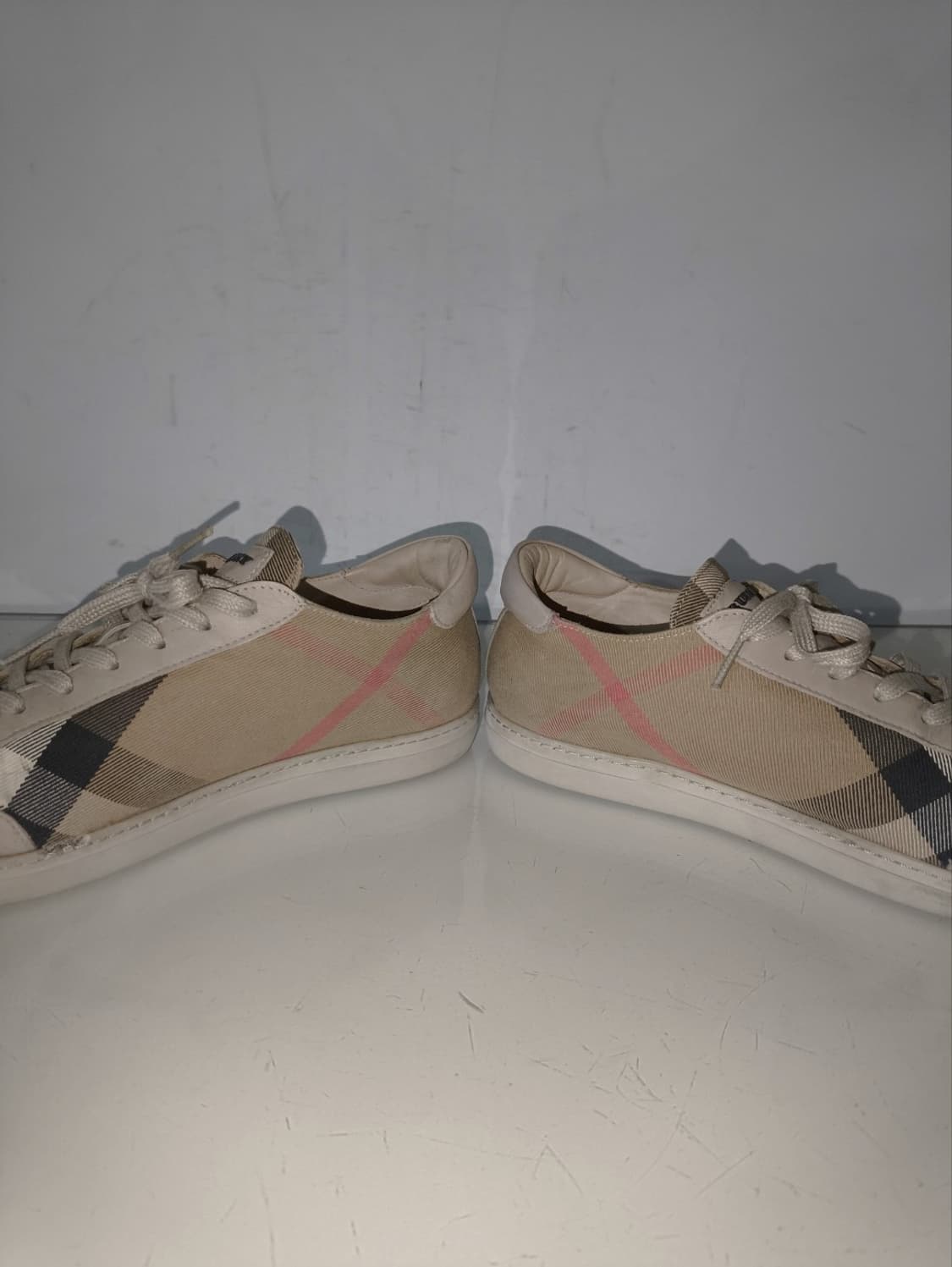 41 260mm 버버리 노바체크 캔버스 스니커즈 신발 상품이미지7