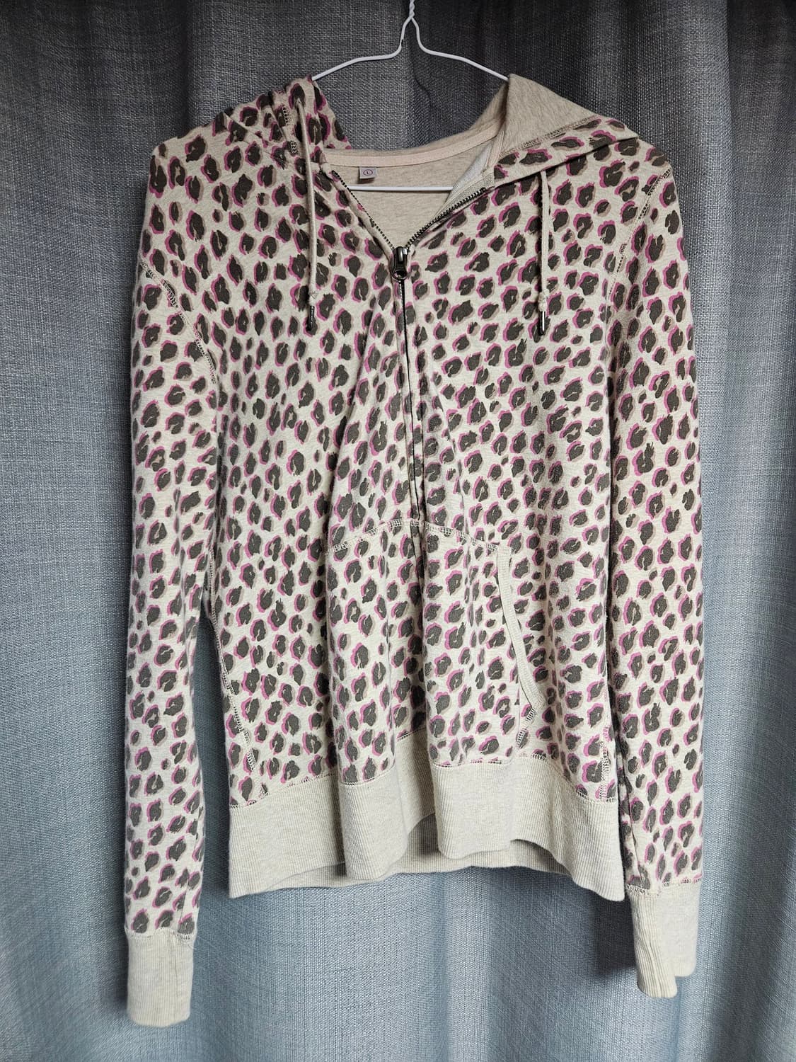 유니클로 갸루 y2k 호피 후드집업 상품이미지1