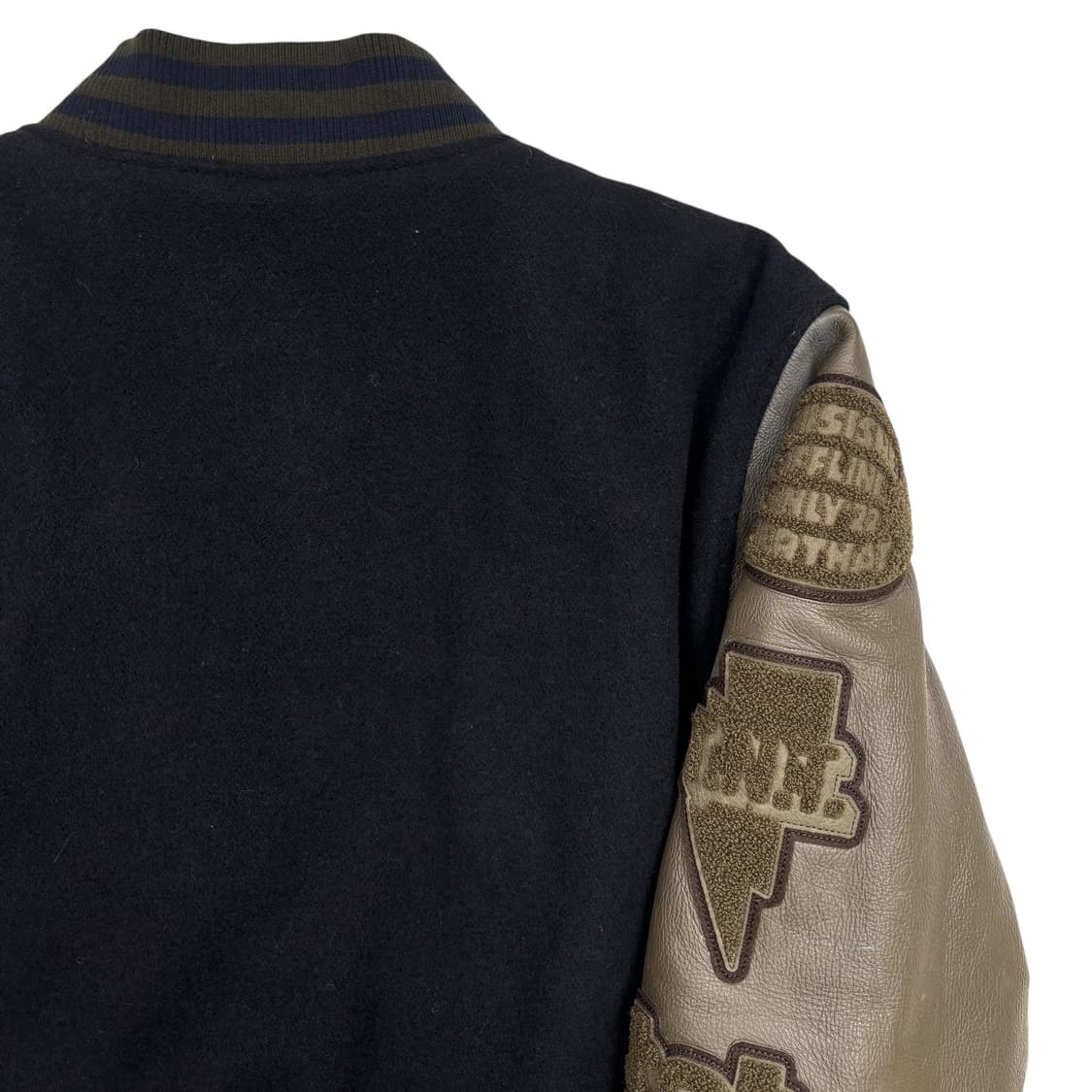 디스이즈네버댓 레코드 패치 네이비 바시티 자켓 S 상품이미지5