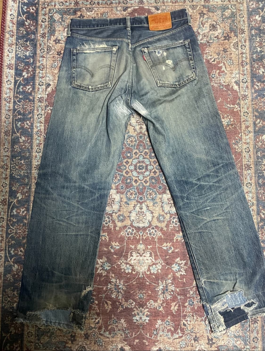 90s 리바이스 503 셀비지 사시코 커스텀 상품이미지4