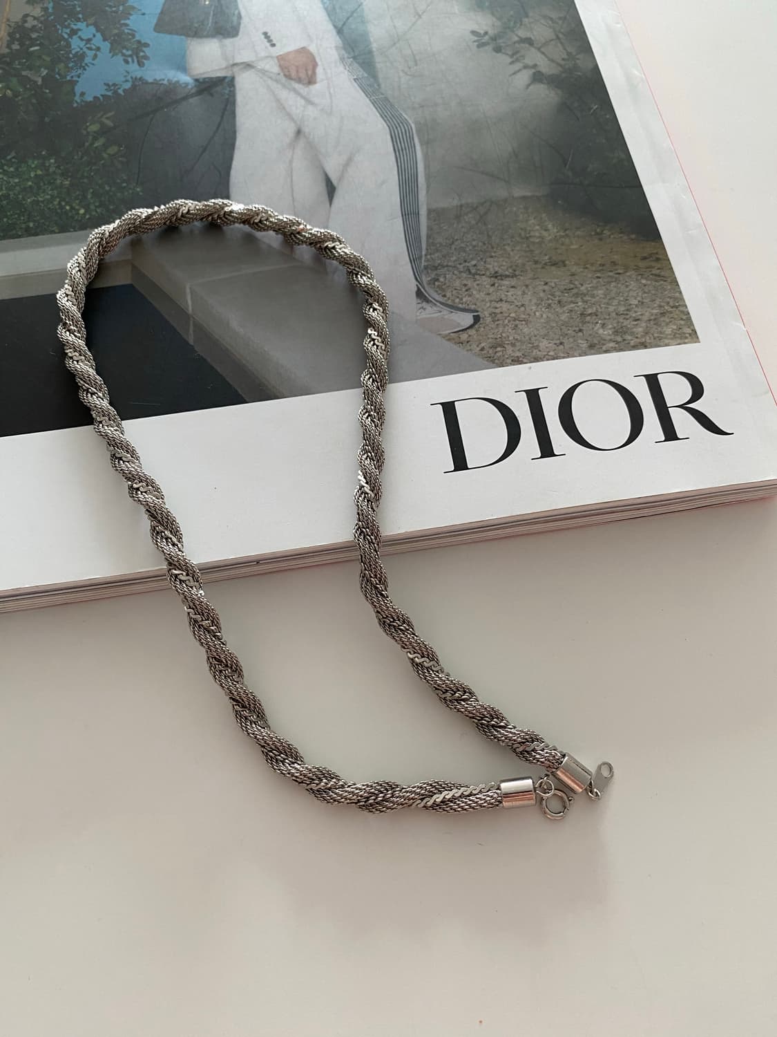 빈티지 꼬임 체인 목걸이 상품이미지1