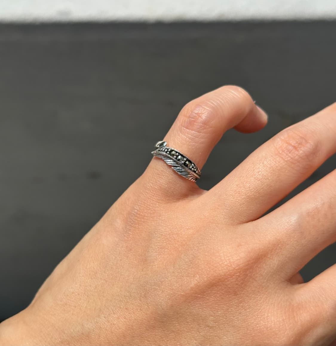 marcasite 925silver baby&toe ring🪶 상품이미지1