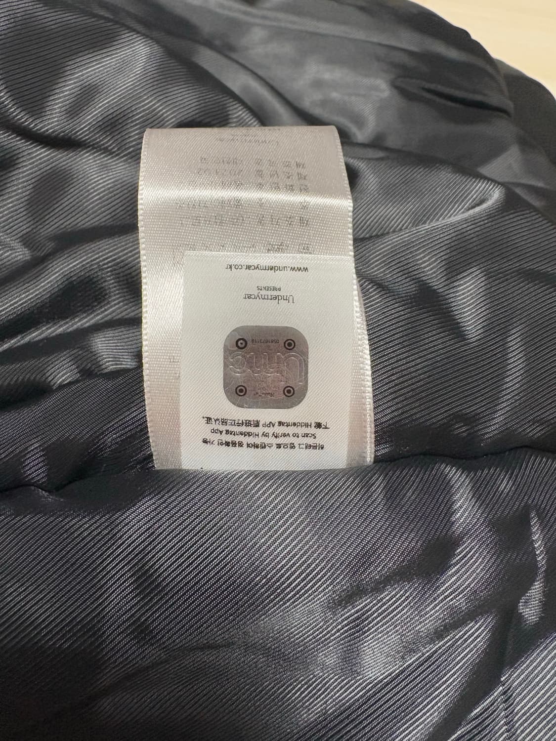 언더마이카 저거넛 더블 백 집 스테로이드 봄버 트리플 블랙 상품이미지6