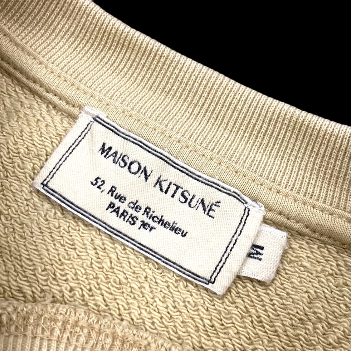 메종키츠네 국내 백화점택 베이지 폭스 맨투맨 상품이미지6