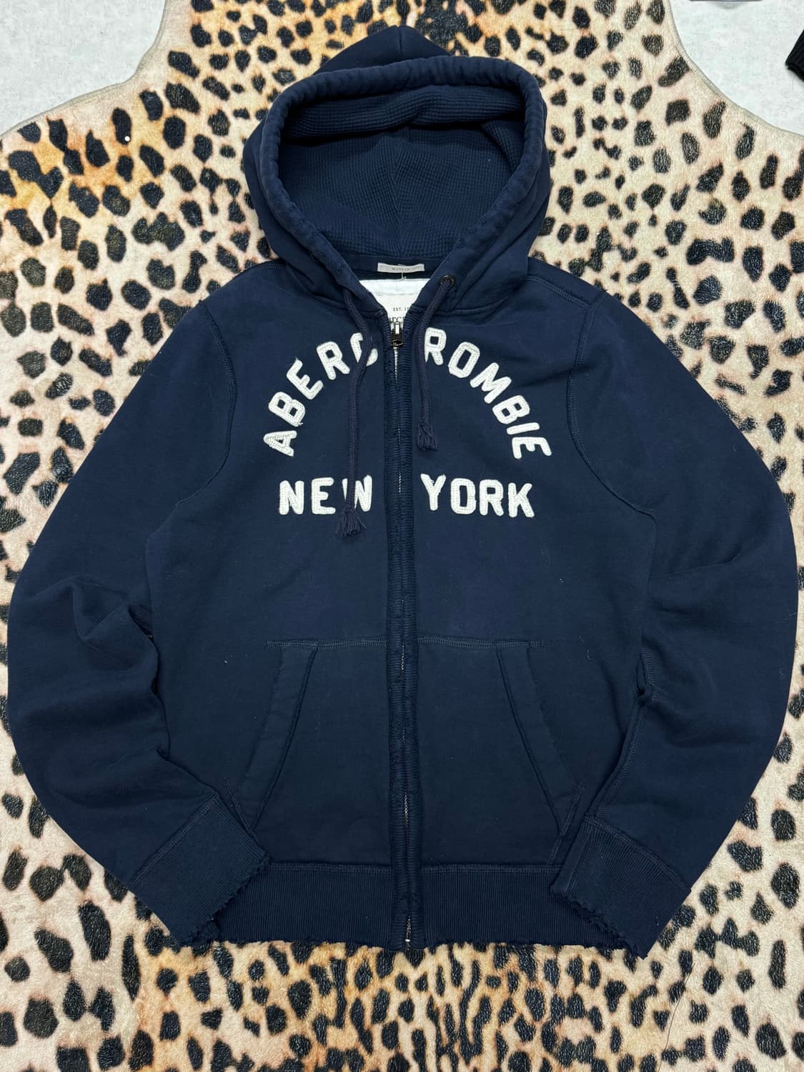 아베크롬비 헤비웨이트 후드집업 L 네이비 상품이미지1