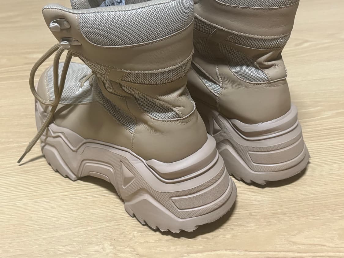 YEEL 와이이엘 플랫폼 부츠 스니커즈 베이지 240 엘이이와이 leey 상품이미지3