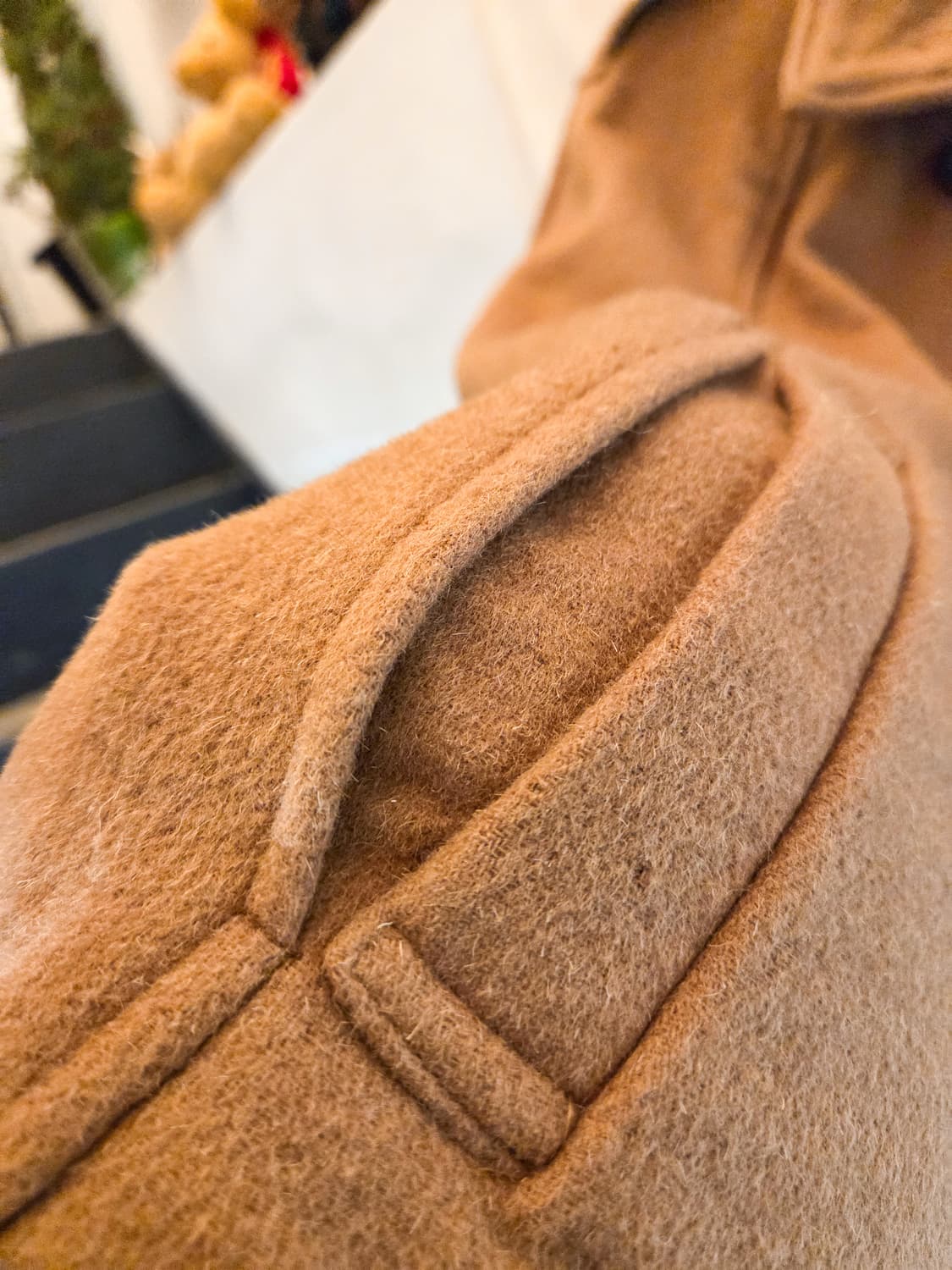 카멜 케이프 코트 상품이미지2