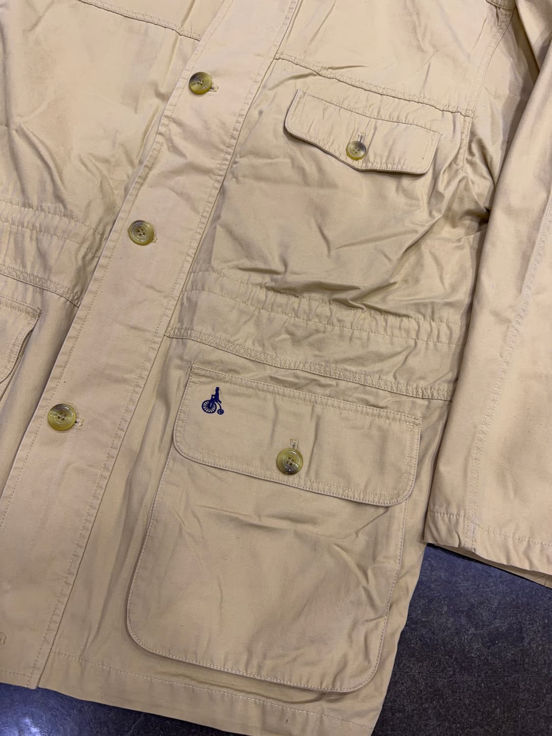 빈폴 클래식 빈티지 라이닝 헌팅자켓 베이지 100 상품이미지5