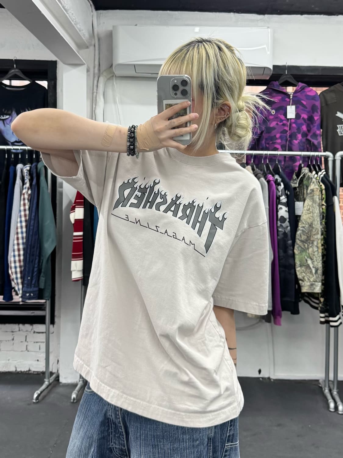 트레셔 플레임 로고 티셔츠 상품이미지4