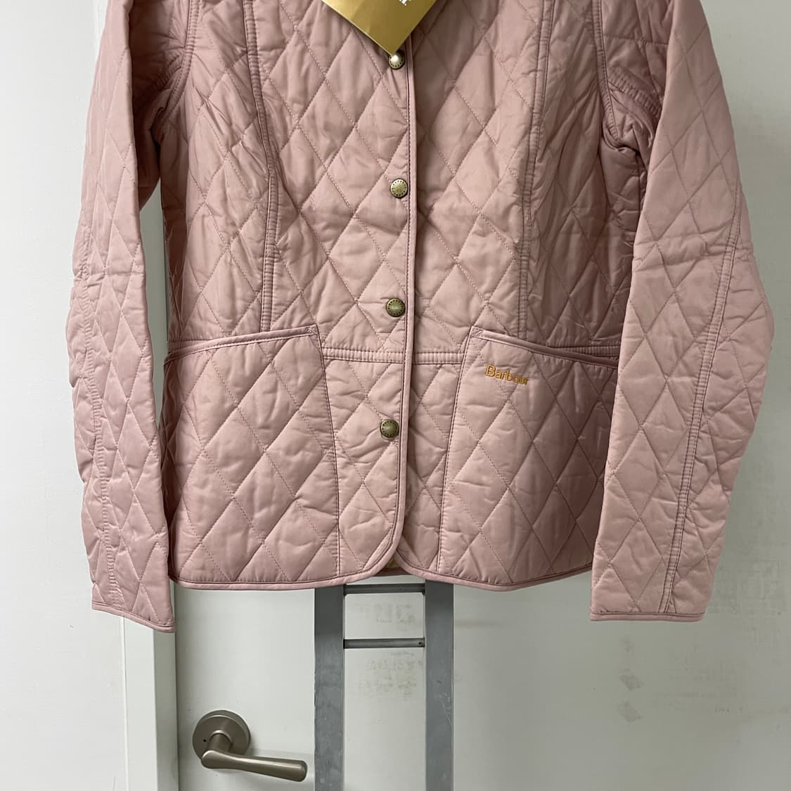 바버 퀄팅 자켓 핑크 새상품 34(W) 상품이미지3