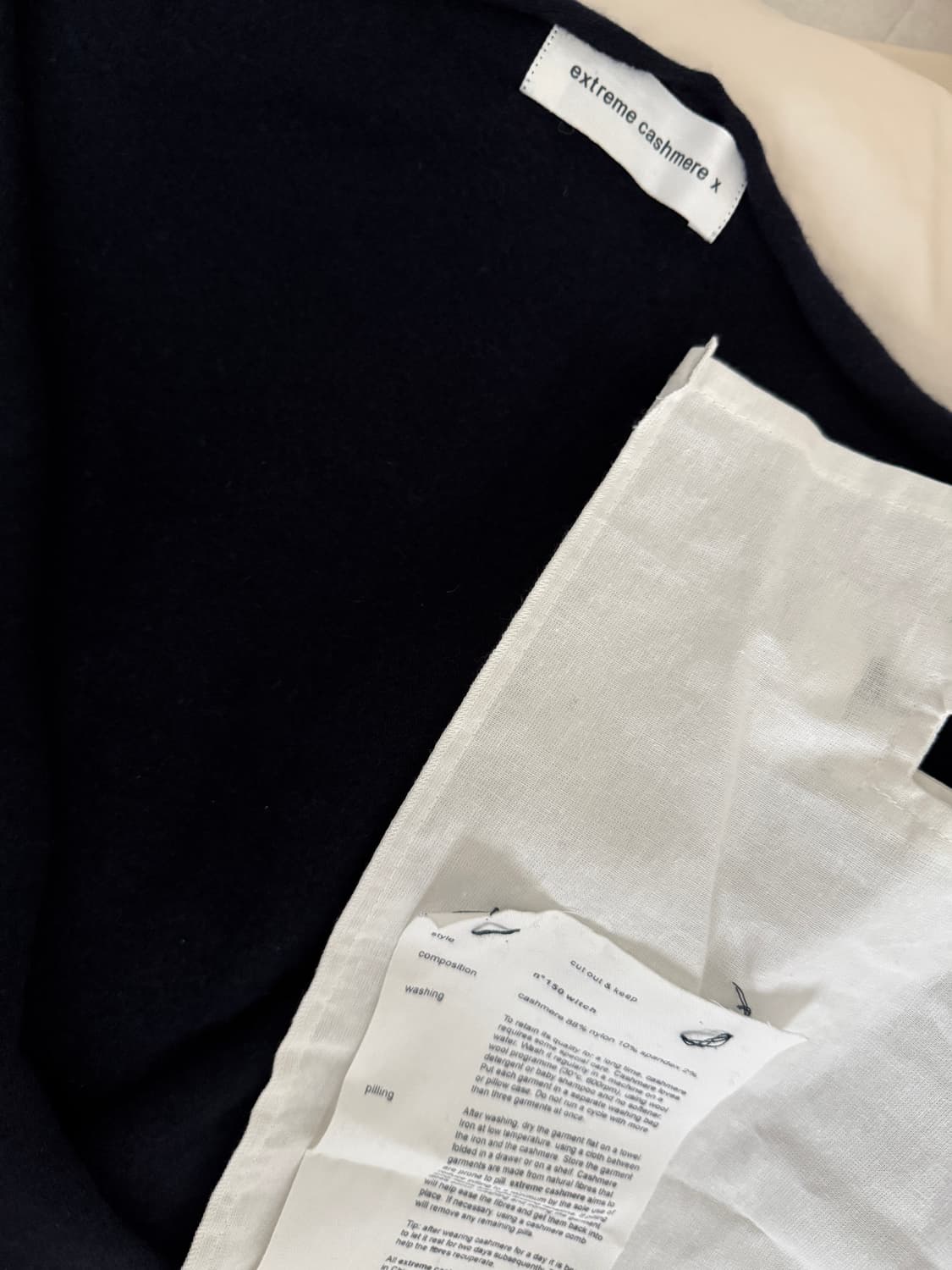 익스트림캐시미어 witch 네이비 스카프 상품이미지2