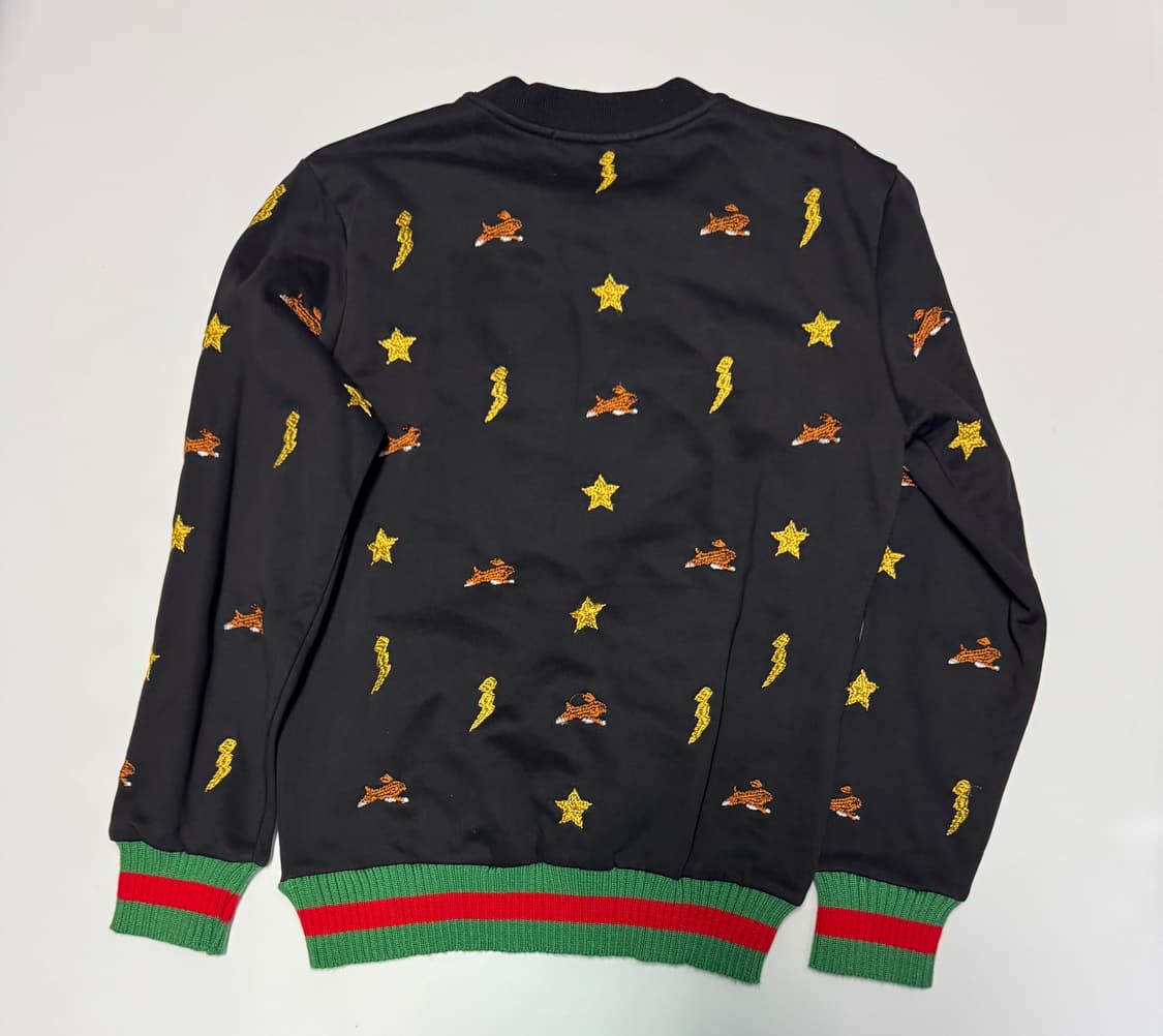 구찌 Gucci 자수 새 로고 커스텀 맨투맨 M 상품이미지2