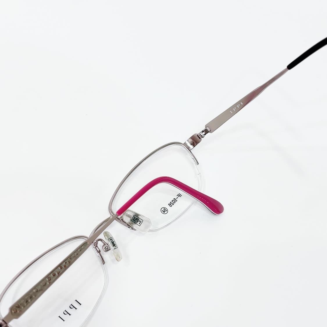 IPPI 핑크 반무테 데드스탁 빈티지안경 상품이미지5