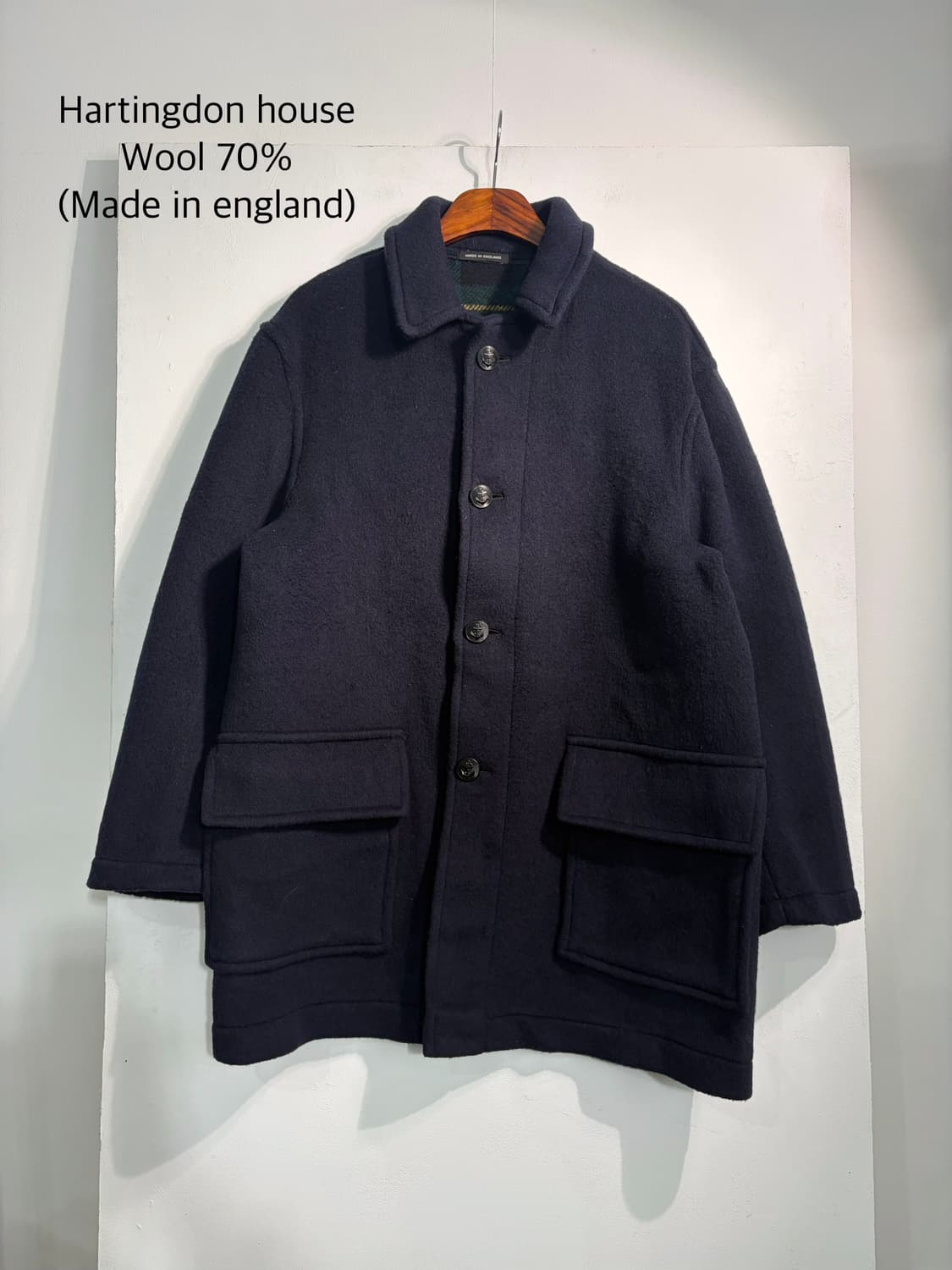 [L] Hartingdon House 영국 하팅던 하우스 울 코트  상품이미지1