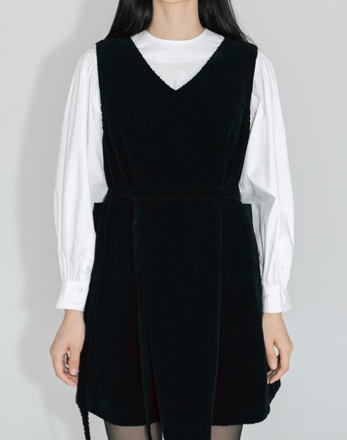 새상품) 유노이아 코듀로이 베스트 (허리끈 포함) 상품이미지1