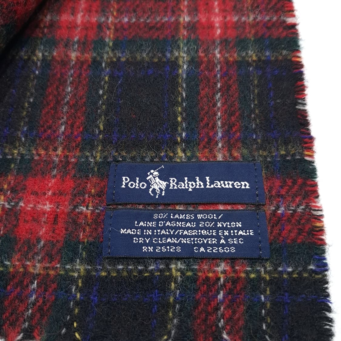 MX552 폴로 00s 이태리판 램스울 타탄체크 머플러 목도리 상품이미지4