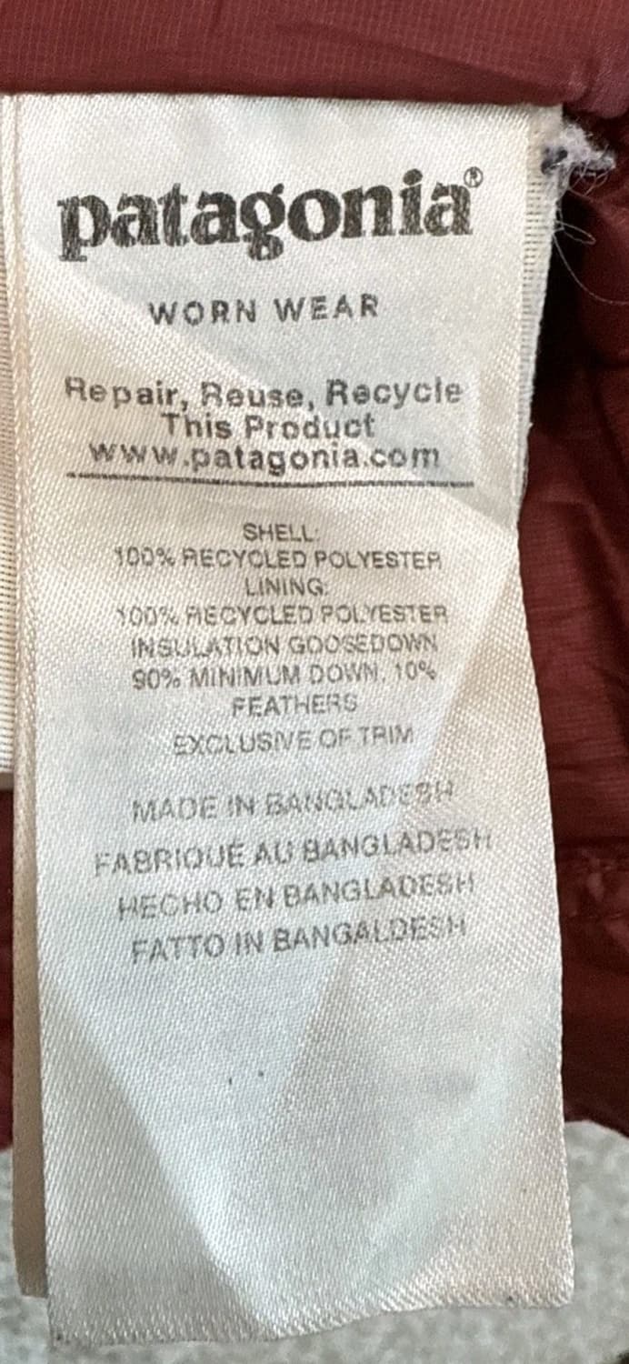 파타고니아 경량패딩 버건디 상품이미지6
