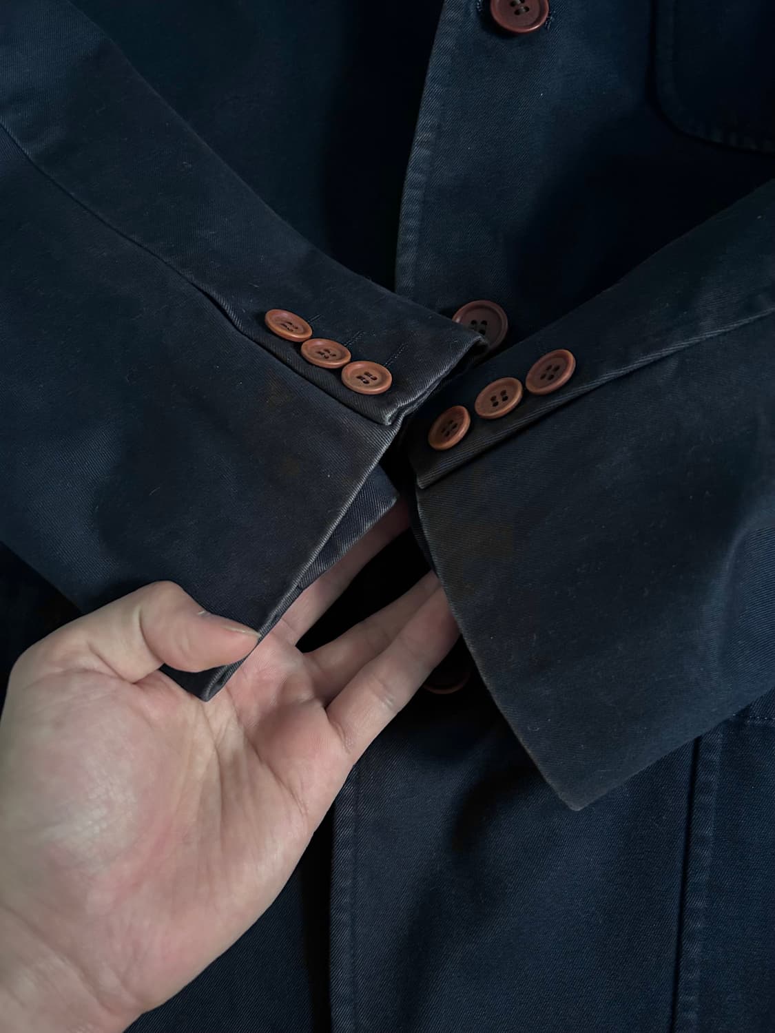 헨리코튼 네이비 코튼 블레이저 Made in Japan 상품이미지9