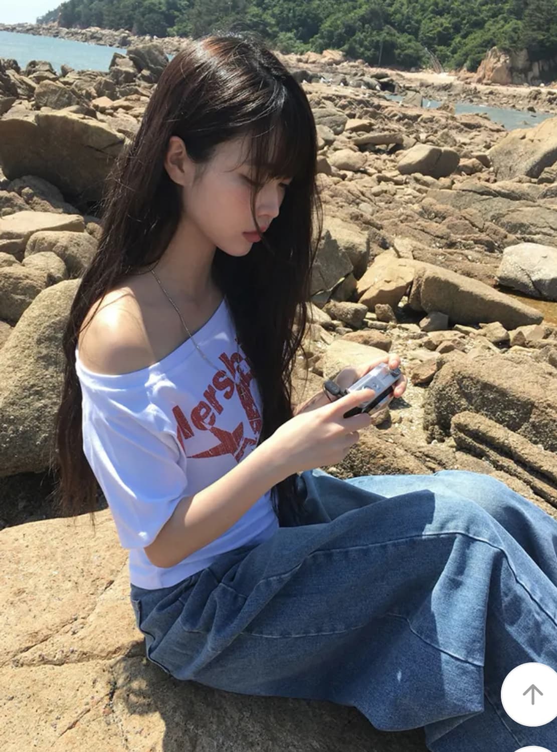반팔증정/풀하우스 송혜교st/당일배송) 유랜 브이넥 버튼 텐셀 가디건 상품이미지5