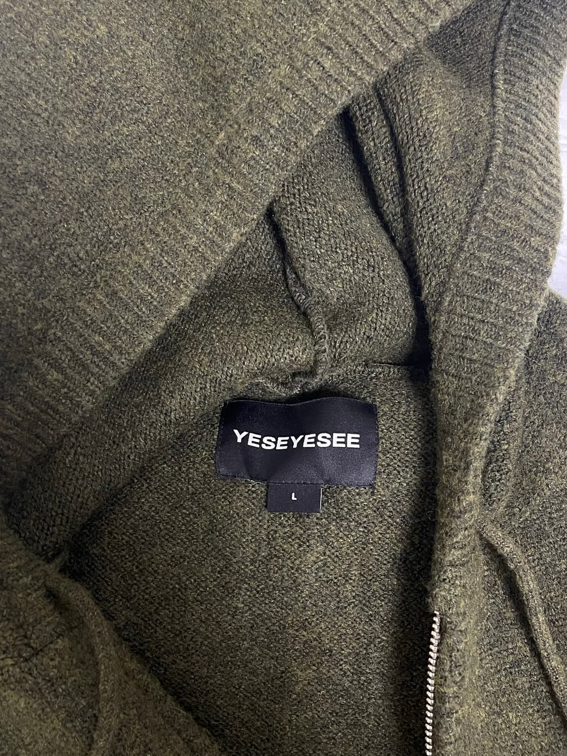 예쓰아이씨 니트 후드집업 상품이미지2