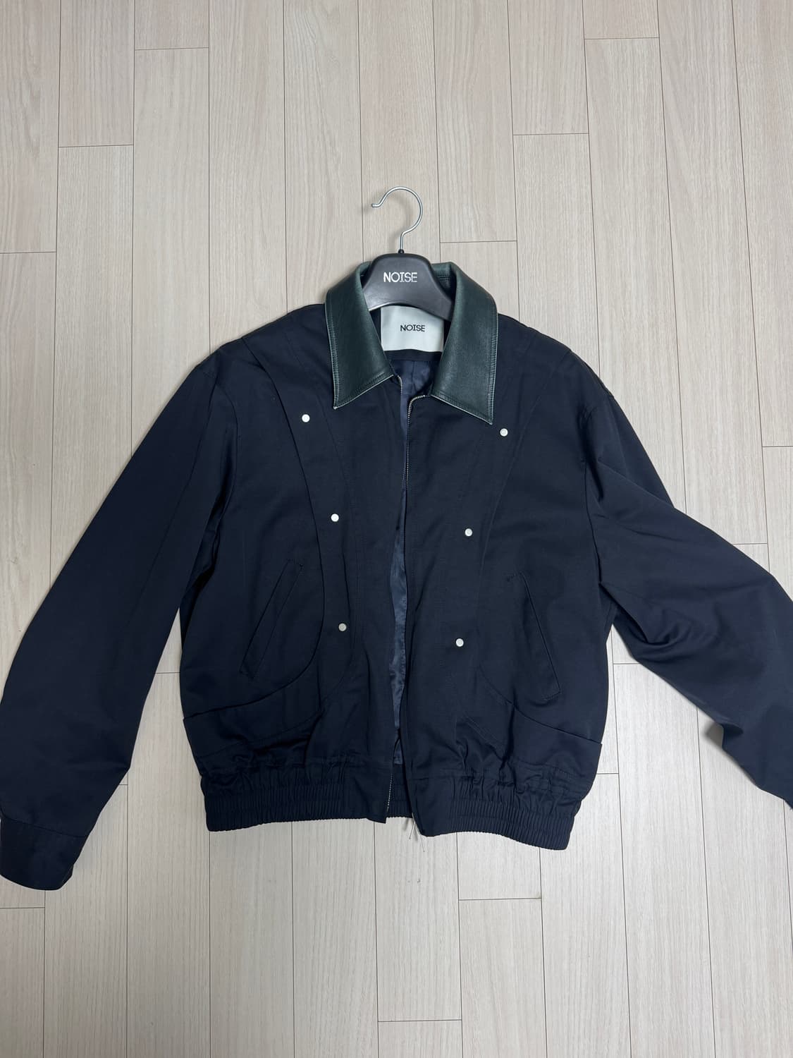 노이즈/ 빈티지 코튼 워크 자켓 - 네이비 상품이미지1