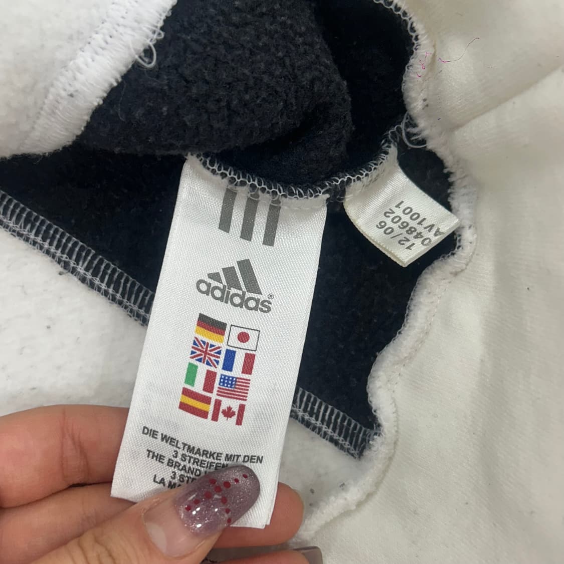 Adidas 아디다스 아이보리 배색 맨투맨 상품이미지7