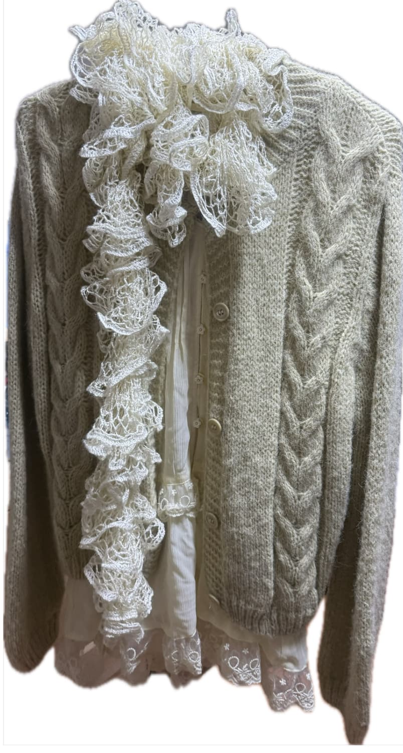 일본 빈티지 모리 머플러 니트 상품이미지2