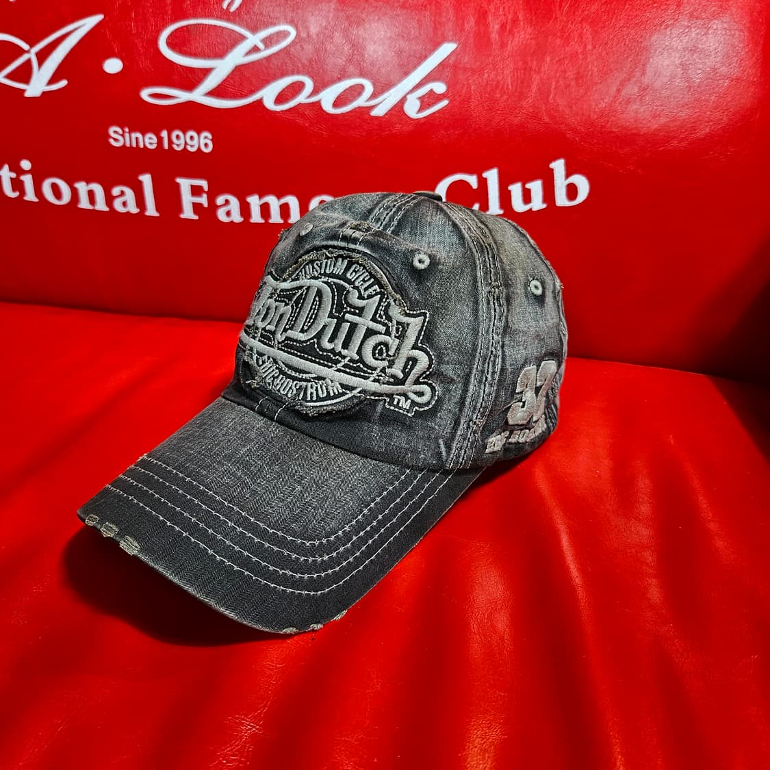 본터치(Vondutch) Vintage Y2k 빅로고 워시드 볼캡  상품이미지1