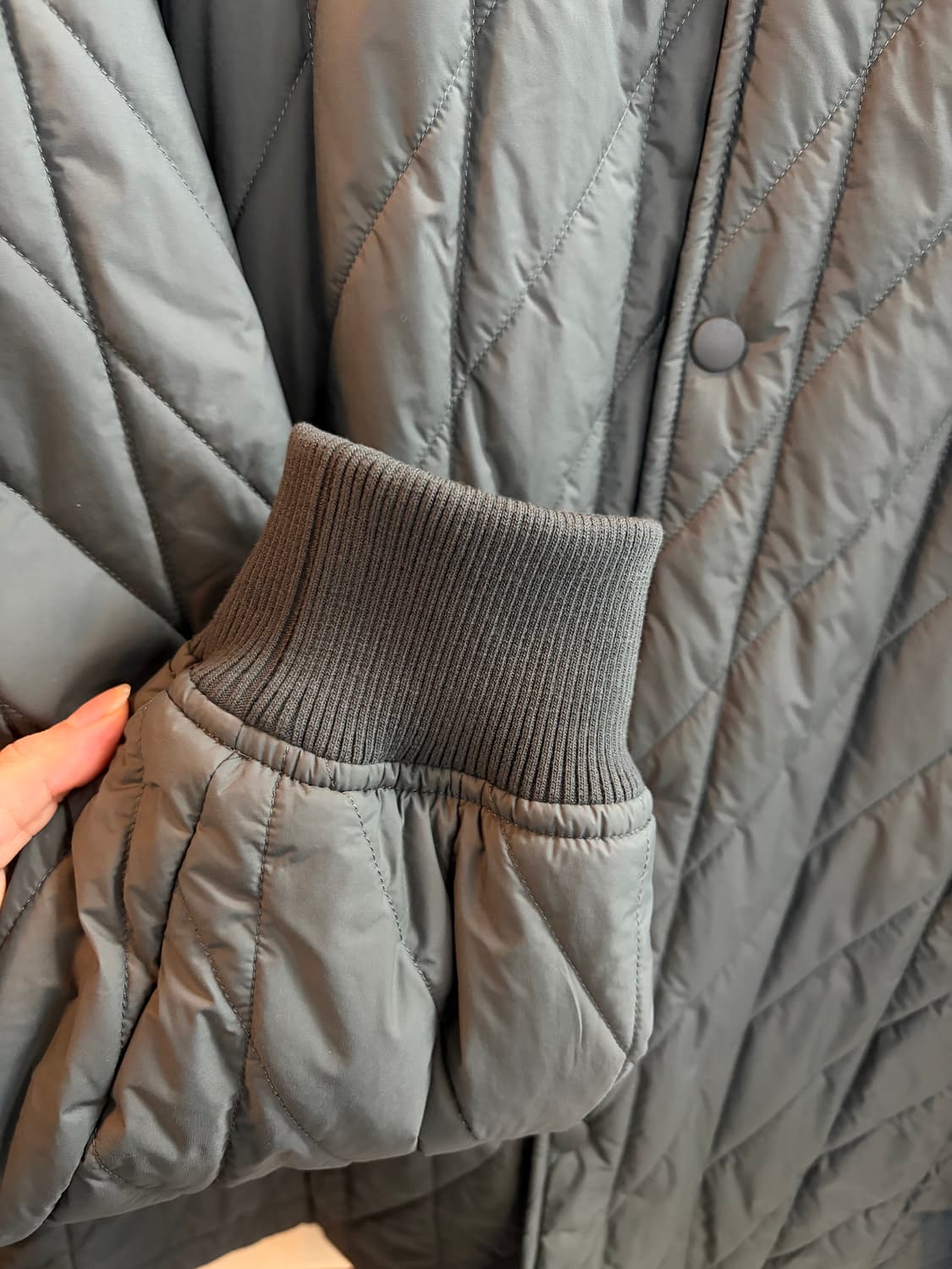 유니클로 경량패딩 퀼팅 블루종 자켓 3xl 상품이미지4